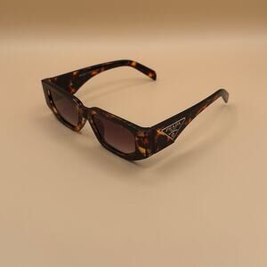 Prada Women’s Tortoiseshell Rectangular Sunglasses